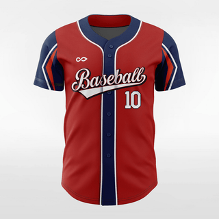 Red&Blue Custom Baseball Jersey