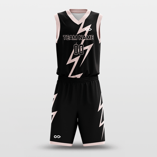 Black Thunder Sublimated Basketball Set