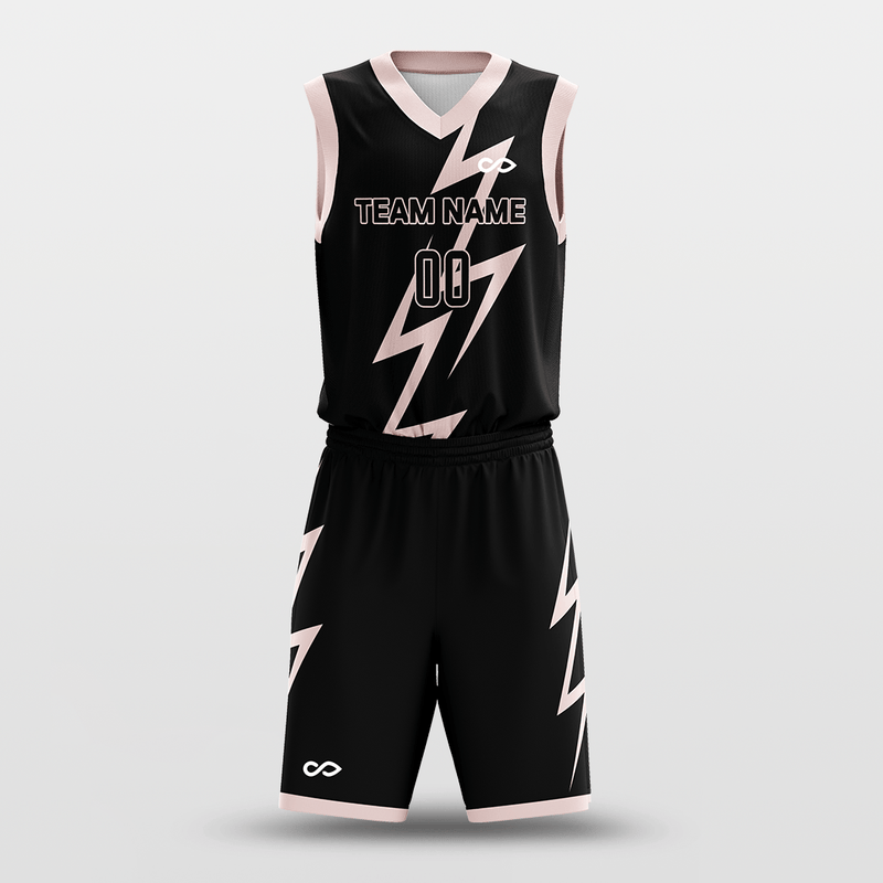 Drizzle - Custom Sublimated Basketball Jersey Set Pink Color-XTeamwear