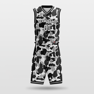 Snow Leopard Custom Sublimated Basketball Set