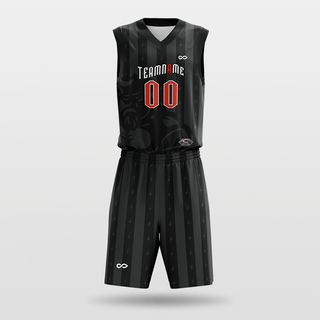 Bull Demon Sublimated Basketball Set black