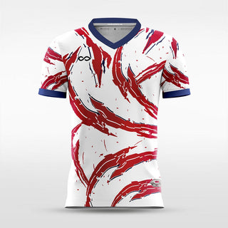 White Cracks Soccer Jersey