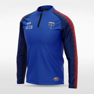 Blue Embrace Radiance Men 1/4 Zip Jersey Design