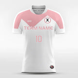 White&Pink Peak Soccer Jersey