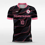 Black and Pink Soccer Jersey Design