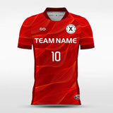 Red Soccer Jersey Design