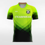 Neon Green and Black Soccer Jersey