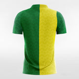 Custom Green & Yellow Men's Sublimated Soccer Jersey