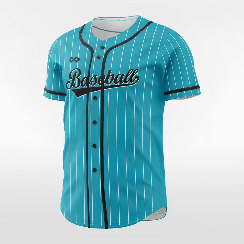 Black Square-Custom Sublimated Button Down Baseball Jersey-XTeamwear