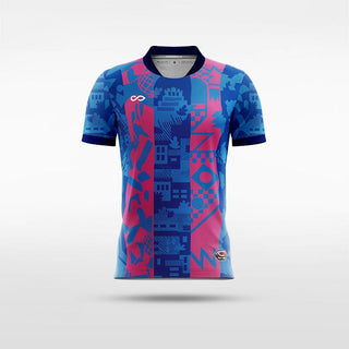 Blue Iberian Soccer Jersey