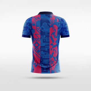 Custom Blue Kid's Sublimated Soccer Jersey