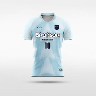 Blue Mosaic Soccer Jersey