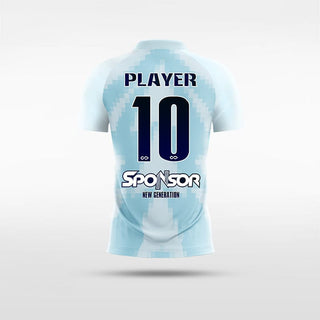 Custom Blue Kid's Sublimated Soccer Jersey