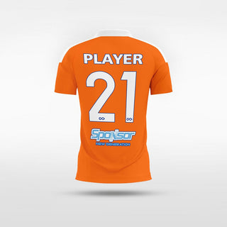 Custom Orange Kid's Sublimated Soccer Jersey