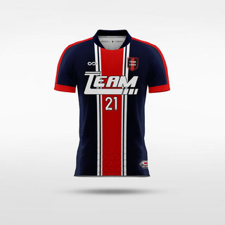 Red & Black Motor Soccer Jersey