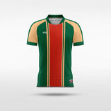 Custom Red & Green Kid's Soccer Jersey