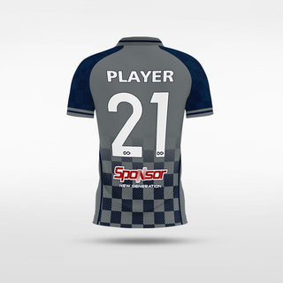 Custom Grey Kid's Sublimated Soccer Jersey