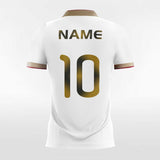 White Gold Soccer Jersey Design
