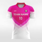 Fluorescent Pink and White Soccer Jersey