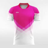 Pink and White Neon Soccer Jersey