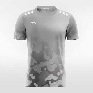 Custom Grey Men's Soccer Jersey