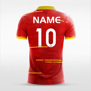 Custom Red Men's Sublimated Soccer Jersey