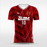 Red Inscrutability Soccer Jersey