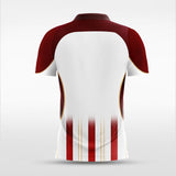 White and Red Men's Team Soccer Jersey Design
