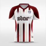 White and Red Light Soccer Jersey