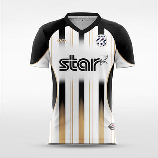 White and Black Light Soccer Jersey