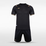 Custom Black Gold Soccer Kit Design