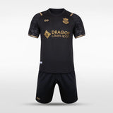 Custom Black Gold Soccer Kit