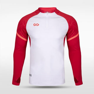 Dragon Vein 3 Custom Sports Zip Jacket White and Red