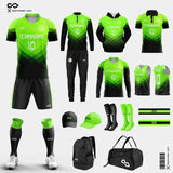 Custom Soccer Uniforms Kits Green