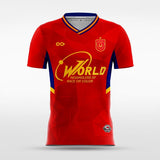 Spain Soccer Team Jerseys Red