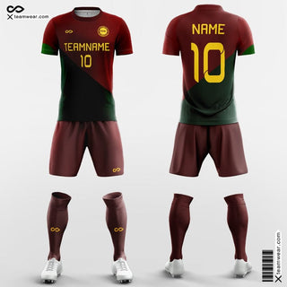 Portugal Team Custom Soccer Jerseys with Shorts