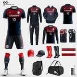 Fire Heart - Custom Soccer Uniforms Kit Sublimated for Team