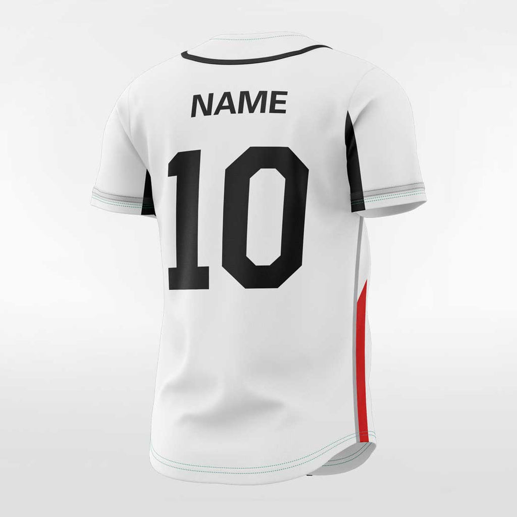 Source custom sublimated black white home away your own design button up  USA baseball jerseys team uniforms on m.