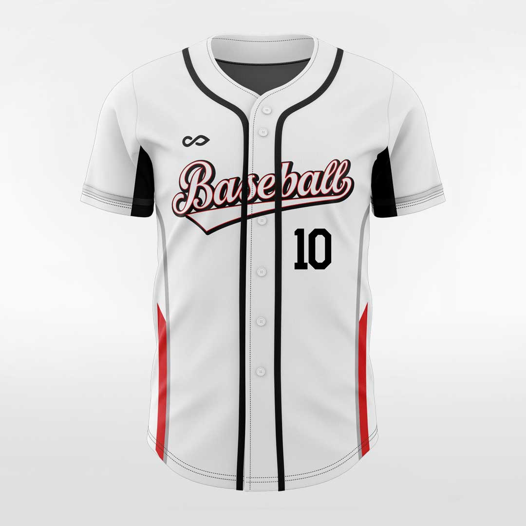 Black Square-Custom Sublimated Button Down Baseball Jersey-XTeamwear