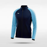 Embrace Radiance Customized Full-Zip Jacket Design Blue&Black