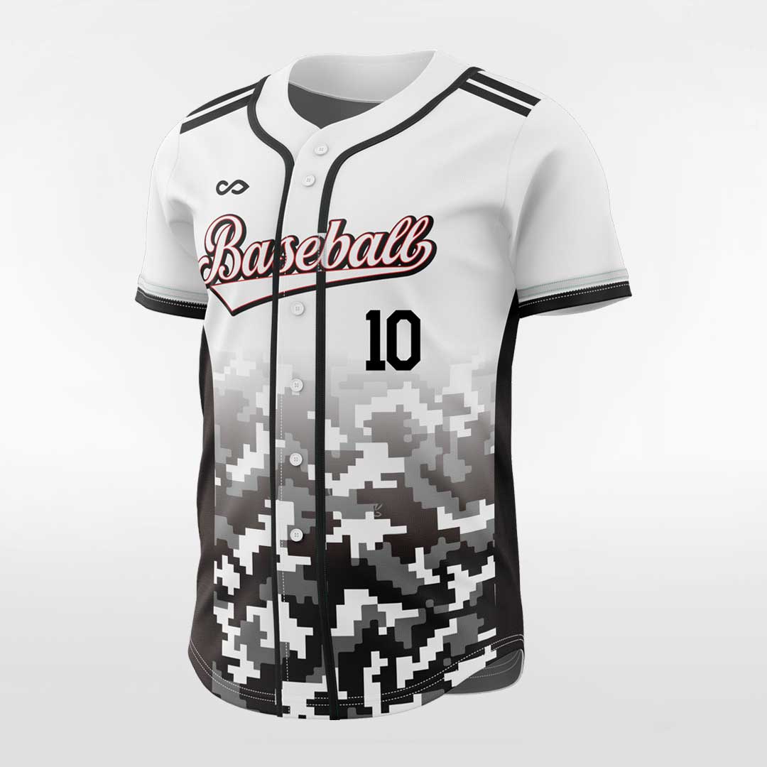 Black Hole-Custom Sublimated Button Down Baseball Jersey-XTeamwear