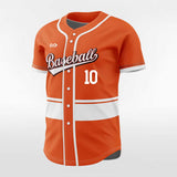 Orange Men Baseball Jersey