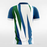 White & Green Men's Team Soccer Jersey Design