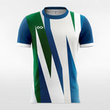 Custom White & Green Men's Soccer Jersey