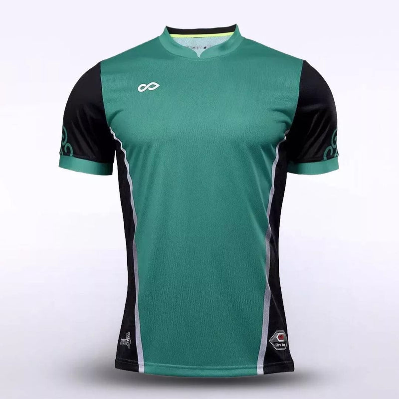 Design Green Soccer Jerseys, Green Football Shirts Print-XTeamwear