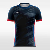 Black and Red Soccer Jersey Ink Printing