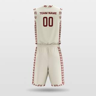 White Custom Basketball Uniform