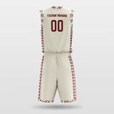 White Custom Basketball Uniform