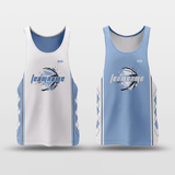 Carolina Blue Customized Basketball Jersey