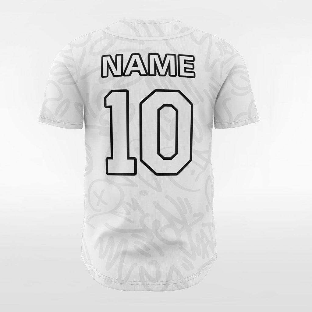 Custom Design Team Name and Numbers Printing Two Buttons Baseball
